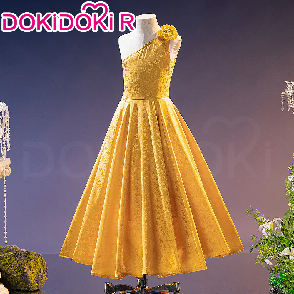 【Kids Version】【Height Fits 120-160cm】DokiDoki-R Anime Cosplay Costume Rabbit Yellow Dress