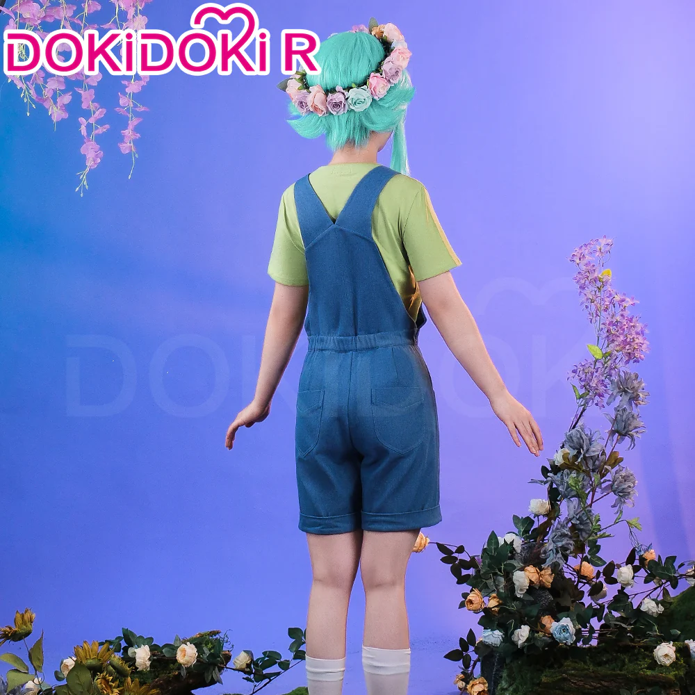 【Pants Ready For Ship】【Size S-2XL】DokiDoki-R Game Cosplay Costume Blue Denim Overalls - Image 3