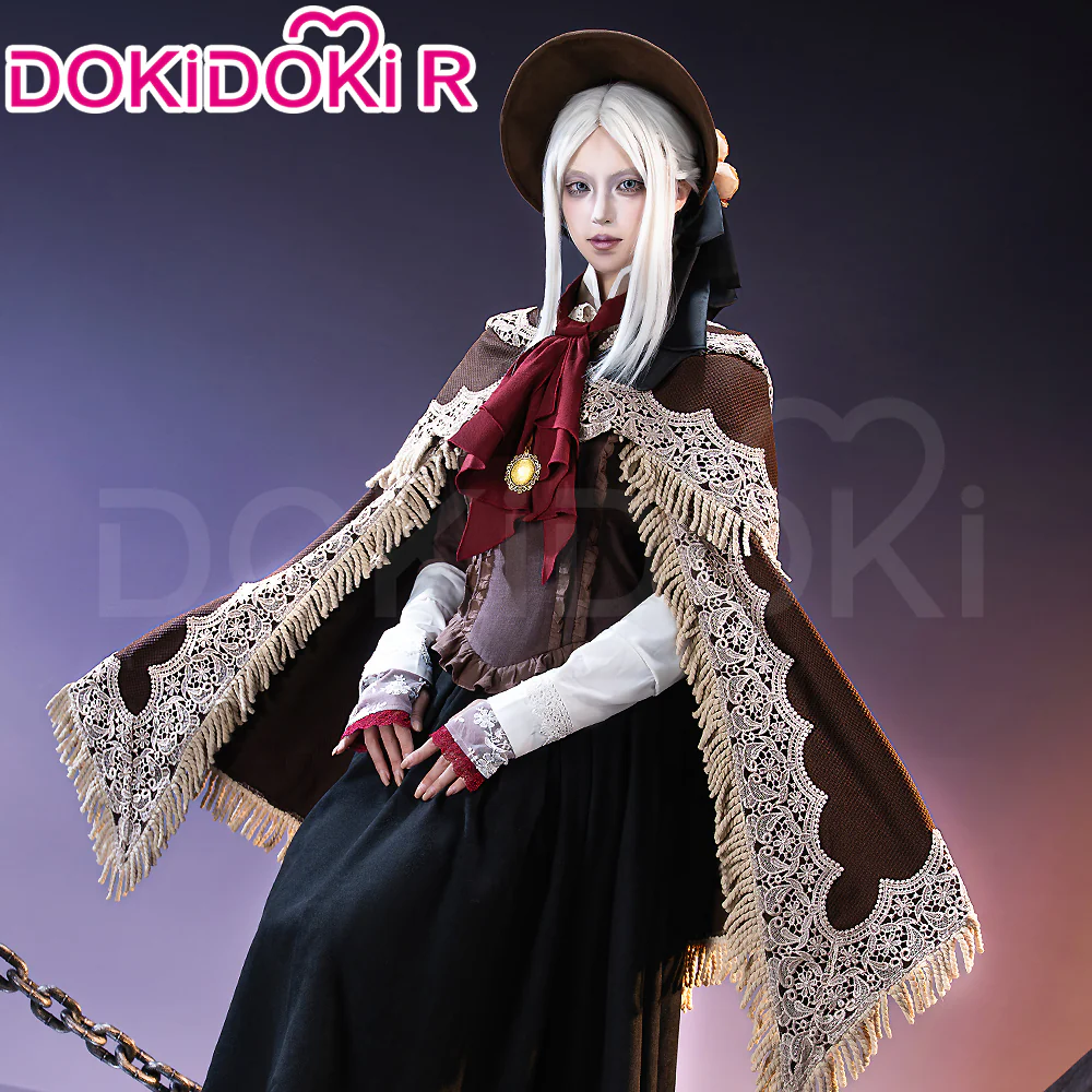 【Partial Ready For Ship】【Size S-3XL】DokiDoki-R Game Cosplay Costume Black Dress - Image 3
