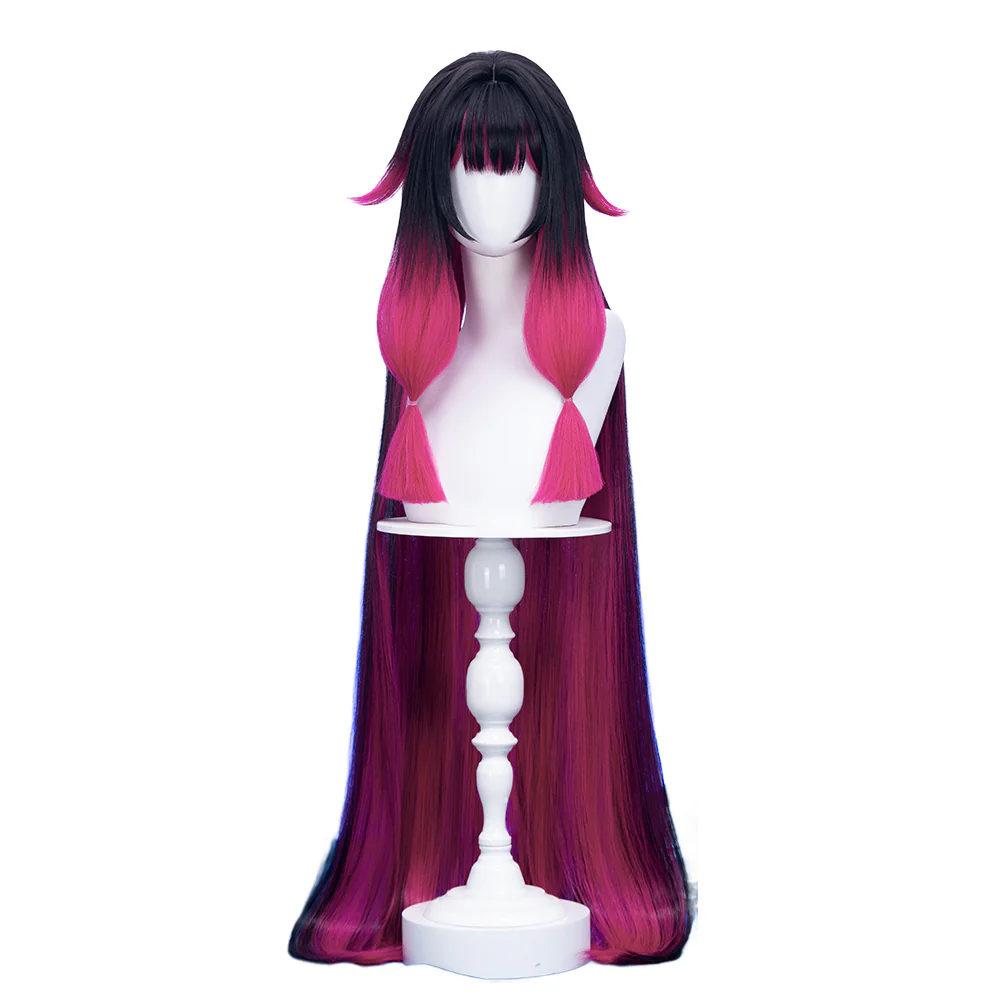 【US/EU LOCAL SHIPPING 】 【120CM】DokiDoki Game Genshin Impact Fatui Harbinger Cosplay Wig Cosplay Columbina Wig Long Straight - Image 6