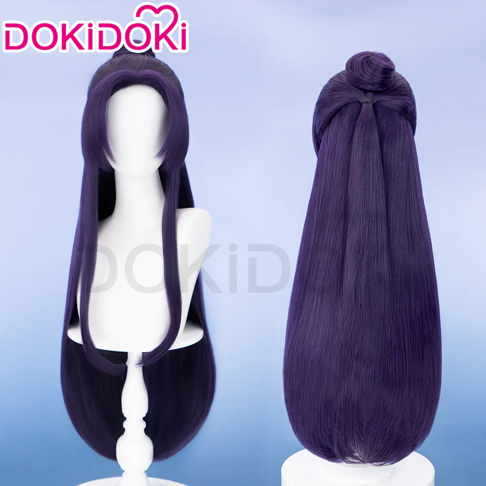 【EU/US LOCAL SHIPPING】DokiDoki Anime The Apothecary Diaries Cosplay Jinshi Wig Long Straight Purple Hair - Image 2