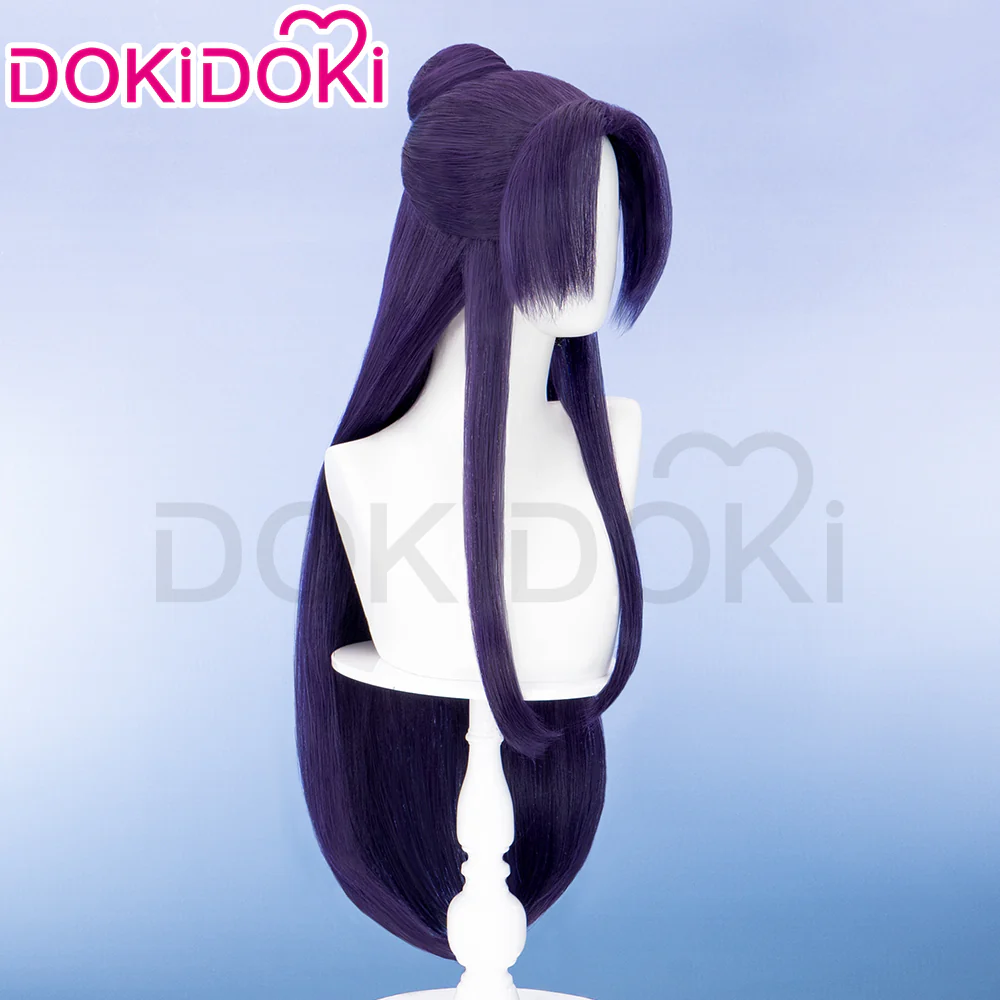 【EU/US LOCAL SHIPPING】DokiDoki Anime The Apothecary Diaries Cosplay Jinshi Wig Long Straight Purple Hair - Image 3