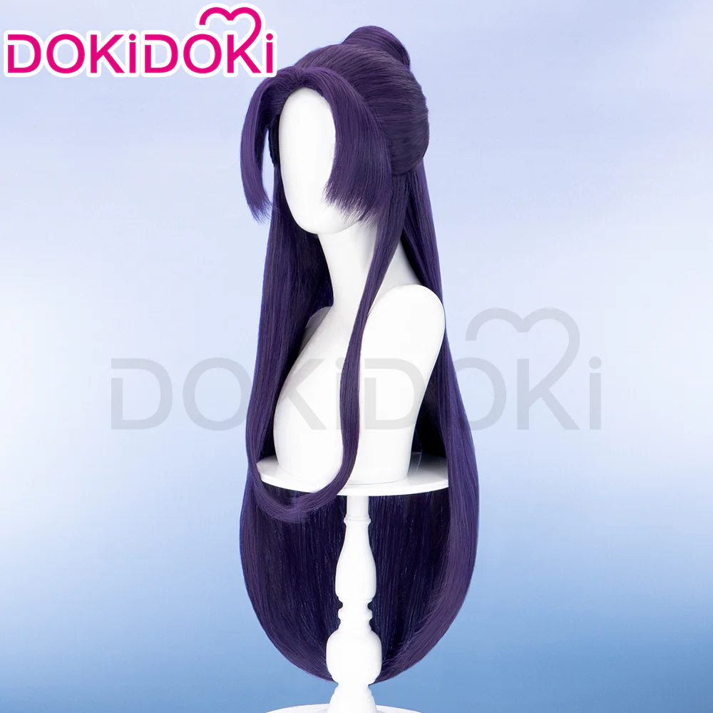 【EU/US LOCAL SHIPPING】DokiDoki Anime The Apothecary Diaries Cosplay Jinshi Wig Long Straight Purple Hair - Image 4