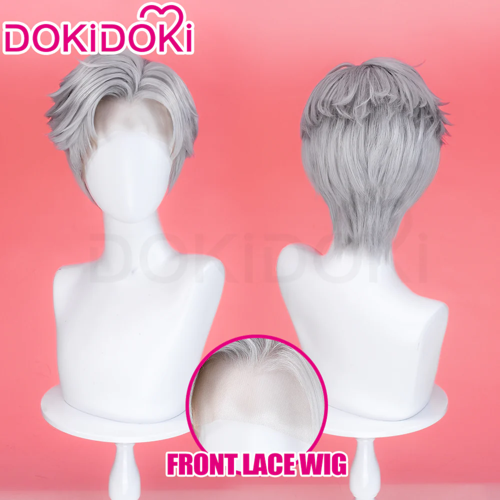 【EU LOCAL SHIPPING 】【Front Lace】DokiDoki Game Love and Deepspace Cosplay Sylus WigMen Short Sliver Mullet Defiant Spirit - Image 2