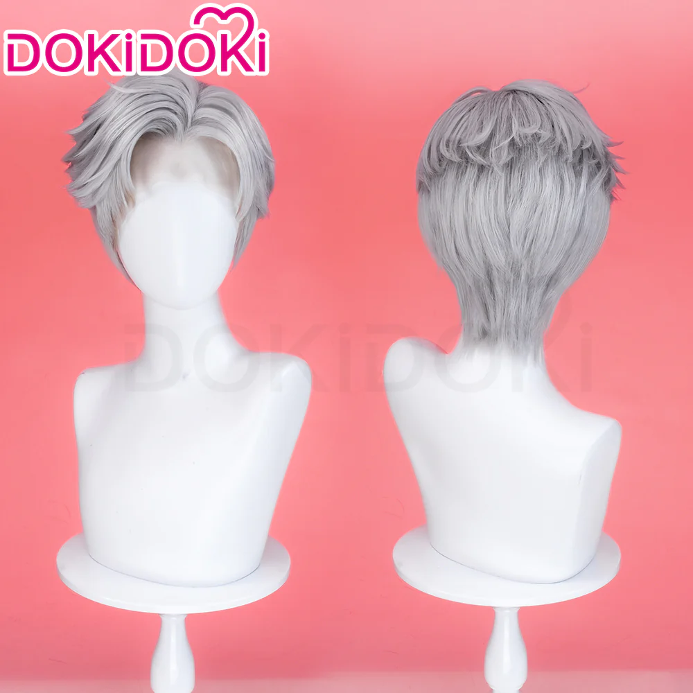 【EU LOCAL SHIPPING 】【Front Lace】DokiDoki Game Love and Deepspace Cosplay Sylus WigMen Short Sliver Mullet Defiant Spirit - Image 3