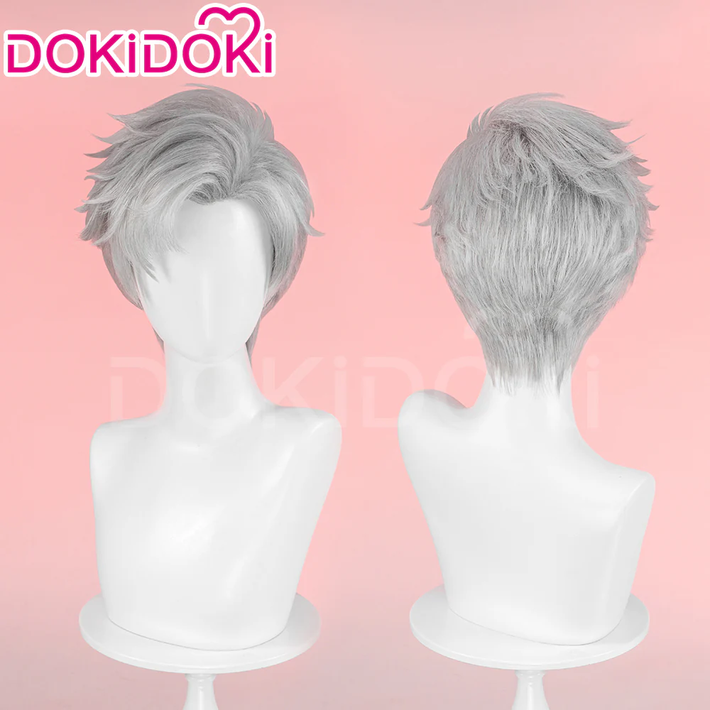 【EU LOCAL SHIPPING 】【Front Lace】DokiDoki Game Love and Deepspace Cosplay Sylus WigMen Short Sliver Mullet Defiant Spirit - Image 4