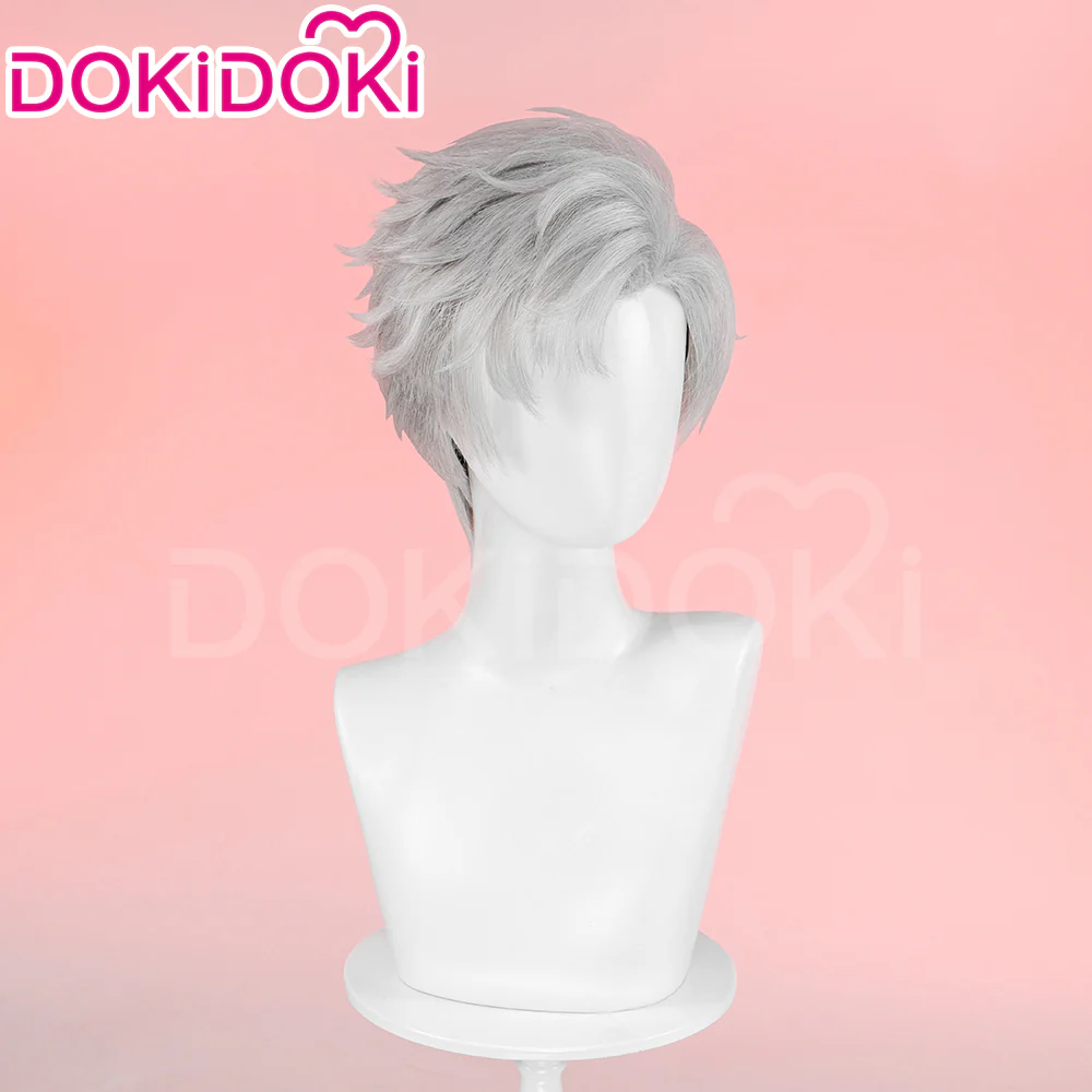 【EU LOCAL SHIPPING 】【Front Lace】DokiDoki Game Love and Deepspace Cosplay Sylus WigMen Short Sliver Mullet Defiant Spirit - Image 5