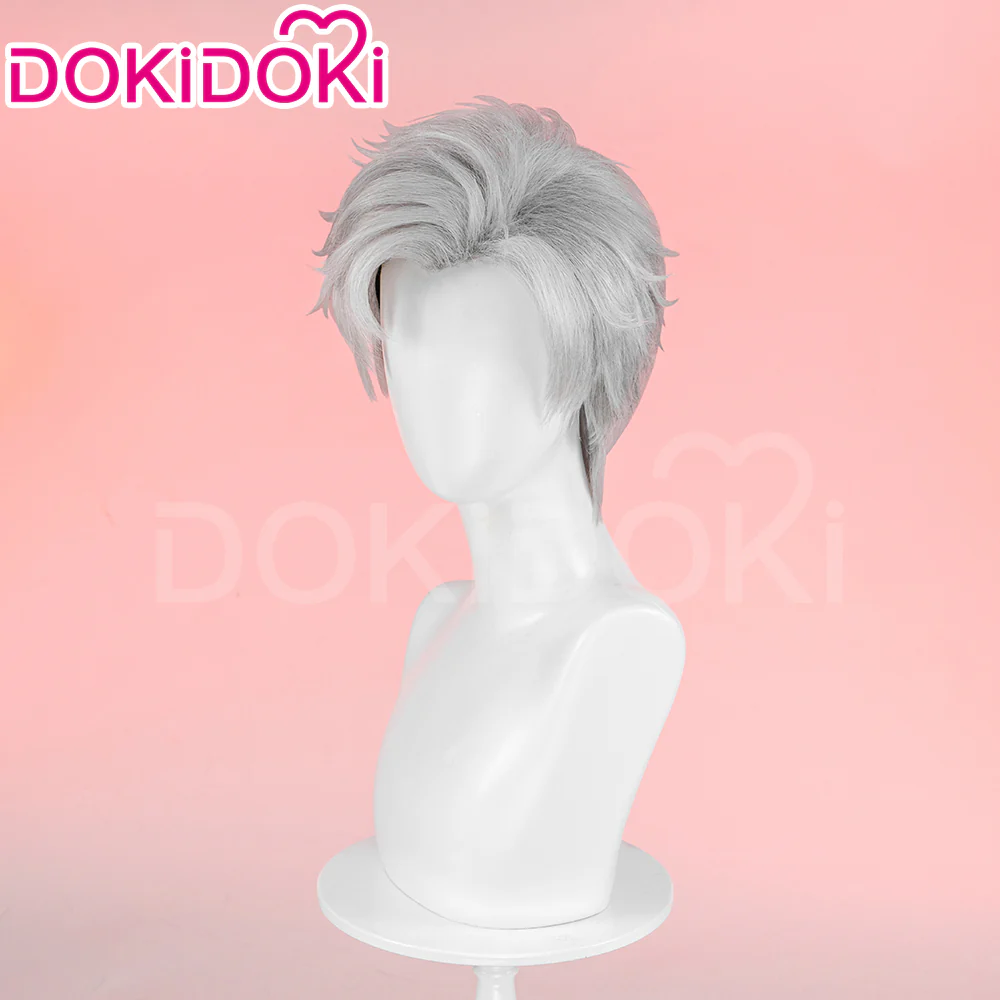 【EU LOCAL SHIPPING 】【Front Lace】DokiDoki Game Love and Deepspace Cosplay Sylus WigMen Short Sliver Mullet Defiant Spirit - Image 6