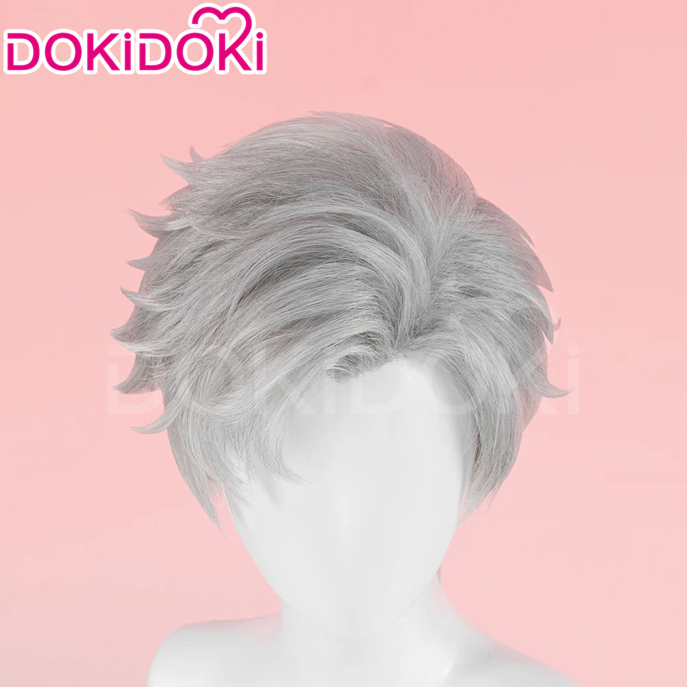 【EU LOCAL SHIPPING 】【Front Lace】DokiDoki Game Love and Deepspace Cosplay Sylus WigMen Short Sliver Mullet Defiant Spirit - Image 7