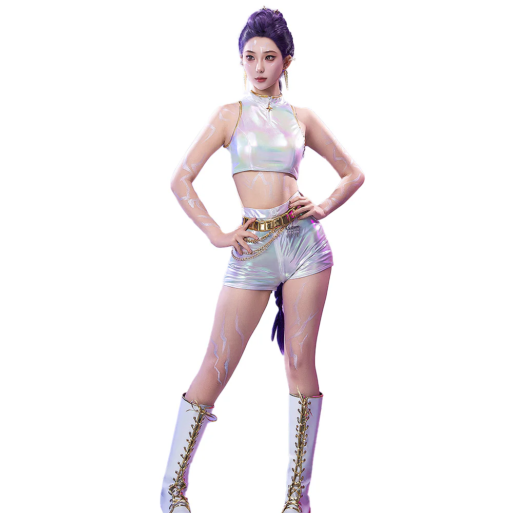 【Partially Ready For Ship】【Size XS-3XL】【Last Batch】DokiDoki-R Movie Anime KPOP KILLER Costume WHITE SERIES - Image 7