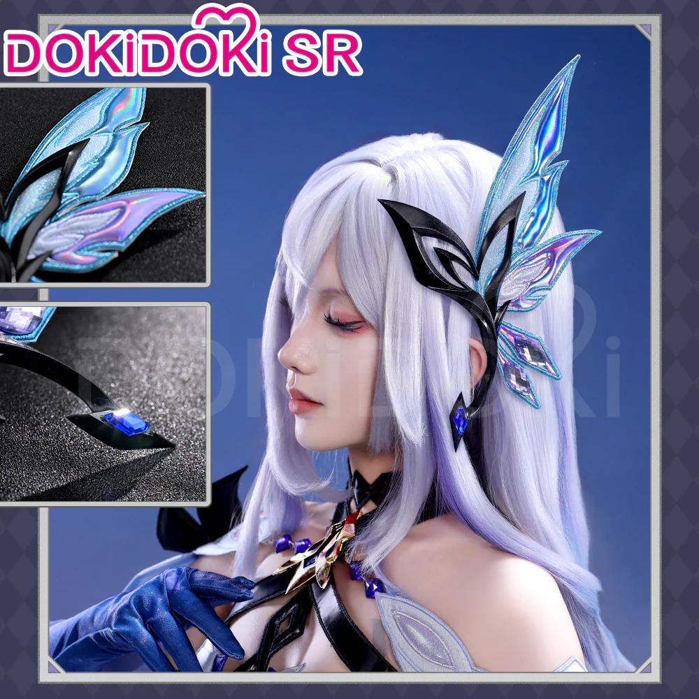 【Ready For Ship】【Size S-2XL】DokiDoki-SR Game Genshin Impact Cosplay White Skirk Costume - Image 2