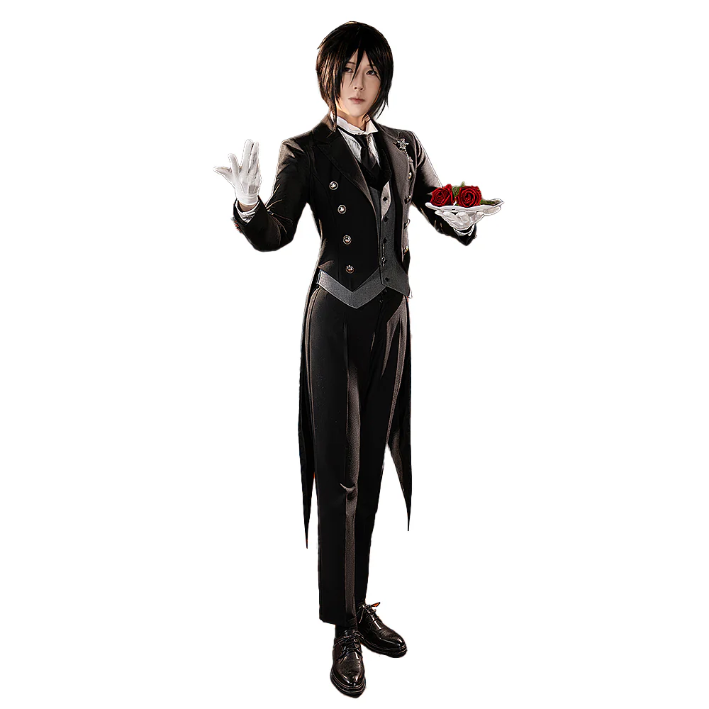 【Partially Ready For Ship】【Size S-3XL】DokiDoki-R Anime Black Butler: Emerald Witch Arc Cosplay Sebastian Michaelis Costume Emerald Witch - Image 5