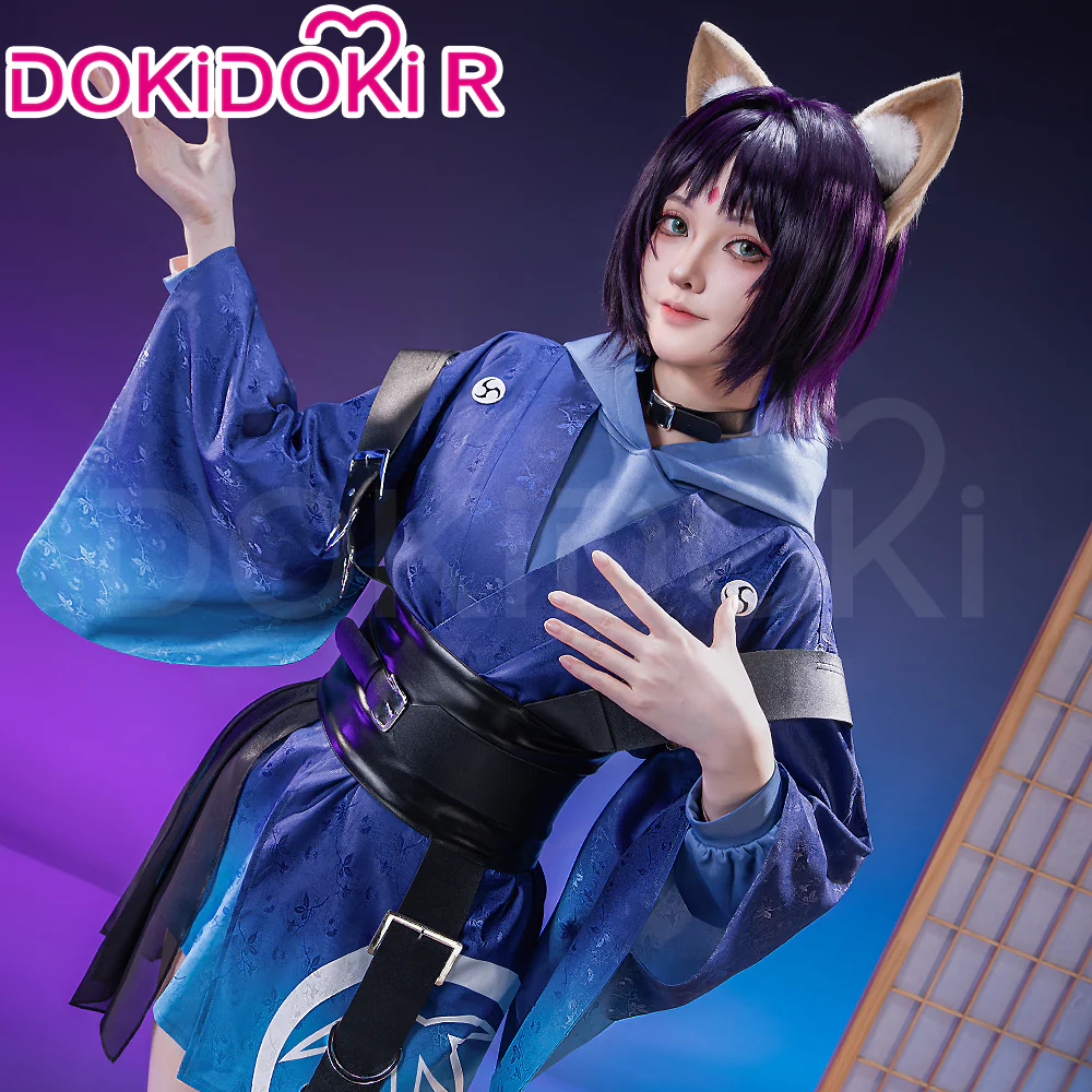 【Size XS-2XL】DokiDoki-R Anime Cosmic Princess Kaguya! Cosplay Iroha Costume / Ear / Tail - Image 4