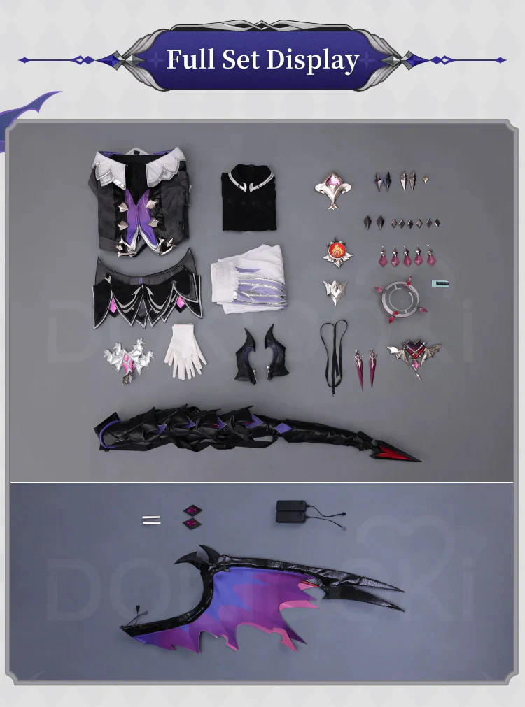 【Size S-3XL】DokiDoki-SR Game Genshin Impact Cosplay Durin Costume Song of the Welkin Moon Nod Krai - Image 8