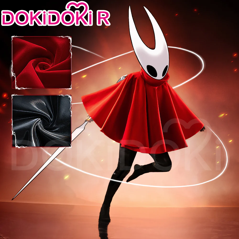 【Partially Ready For Ship】【Size S-3XL】DokiDoki-R Game Season 2 Cosplay Red Costume Cloak Body Suit / Mask / Prop