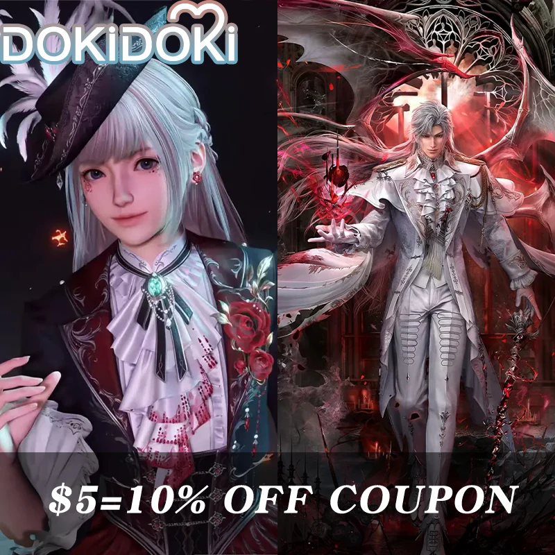 【Confirmed】$5 Deposit = 10% off Coupon DokiDoki Game Love And Deepspace Cosplay Sylus Crimson Departure /  Crimson Rapture Protagonist MC Silverwing Fiend Costume Crimson Feast