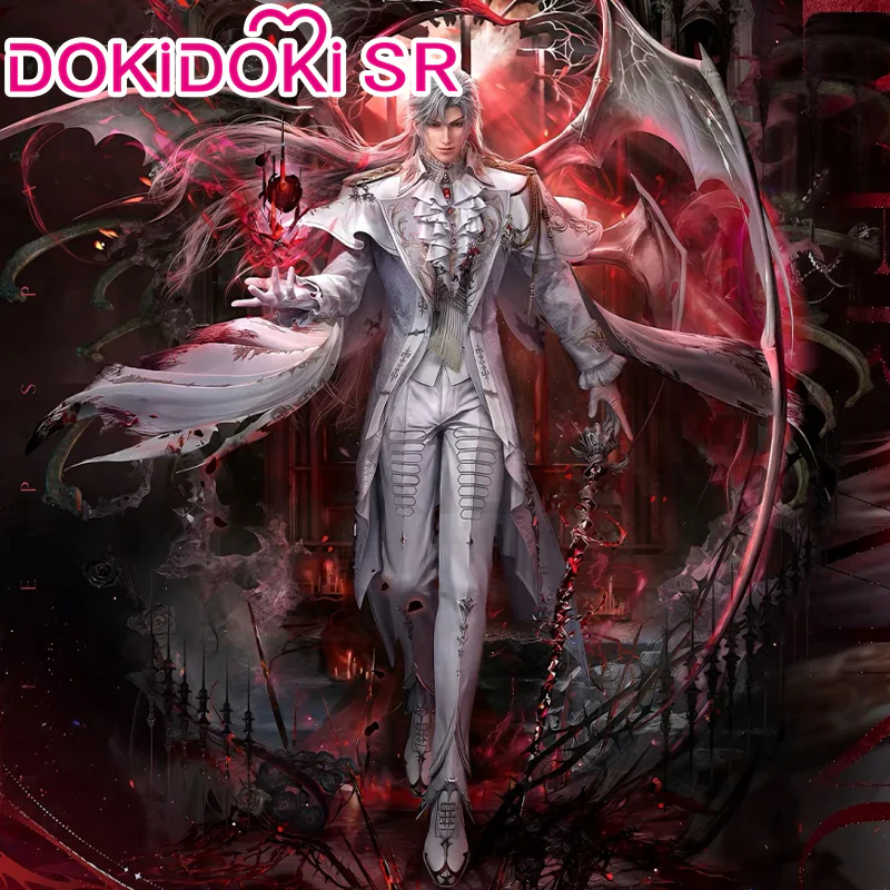 【Confirmed】$5 Deposit = 10% off Coupon DokiDoki Game Love And Deepspace Cosplay Sylus Crimson Departure /  Crimson Rapture Protagonist MC Silverwing Fiend Costume Crimson Feast - Image 6