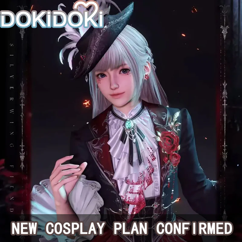 【Confirmed】$5 Deposit = 10% off Coupon DokiDoki Game Love And Deepspace Cosplay Sylus Crimson Departure /  Crimson Rapture Protagonist MC Silverwing Fiend Costume Crimson Feast - Image 8