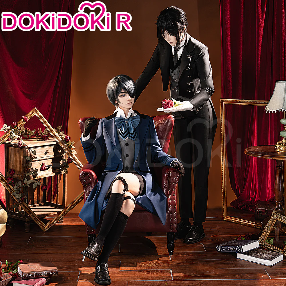 【Size S-3XL】DokiDoki-R Anime Black Butler: Emerald Witch Arc Cosplay Ciel Phantomhive Costume Emerald Witch - Image 3