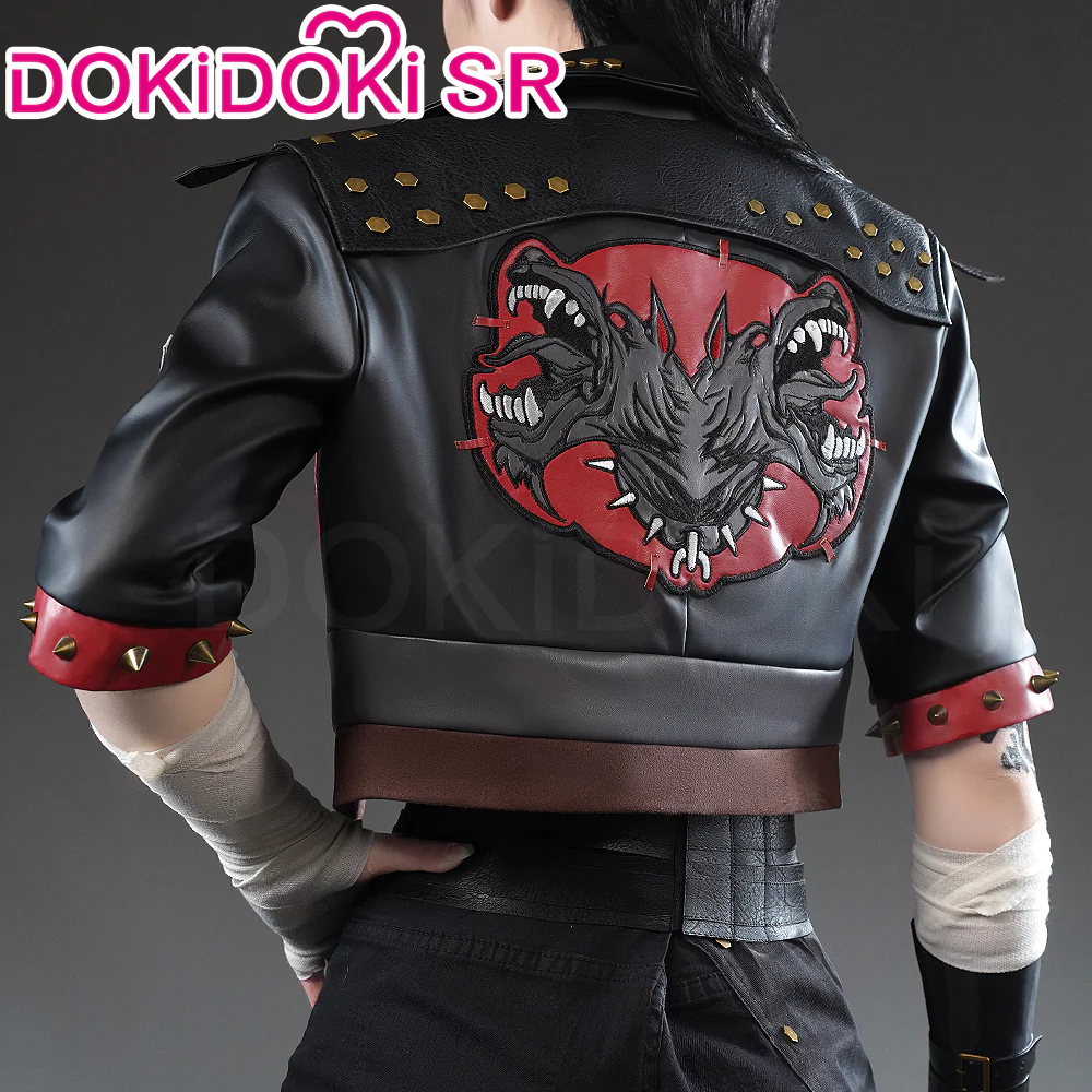 【Partially Ready For Ship】【Size S-3XL】DokiDoki-SR Game Cosplay Black Red Costume EMO - Image 3