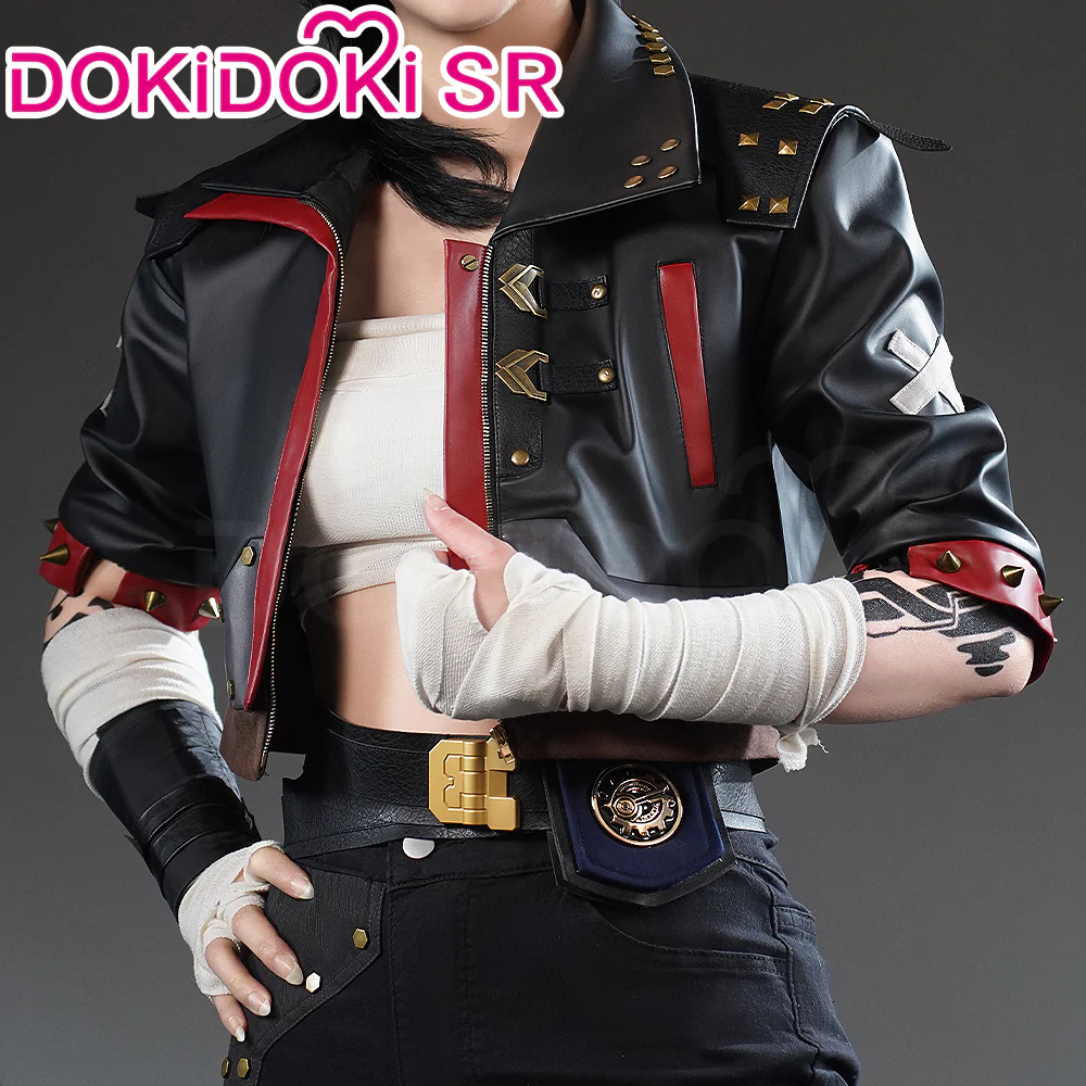 【Partially Ready For Ship】【Size S-3XL】DokiDoki-SR Game Cosplay Black Red Costume EMO - Image 4