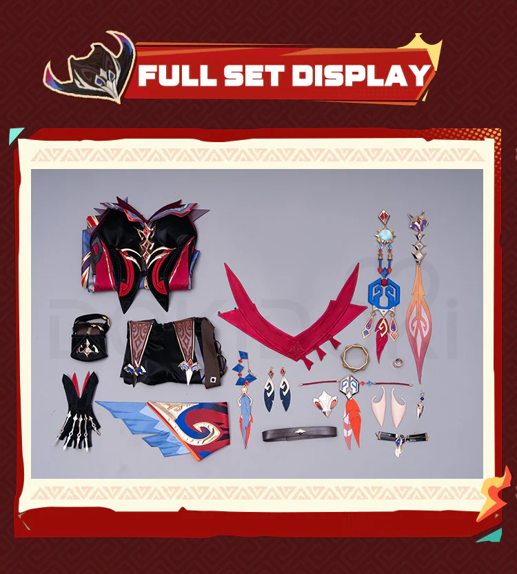 【Size S-3XL】DokiDoki-SR Game Genshin Impact Cosplay Chasca Costume Natlan - Image 7