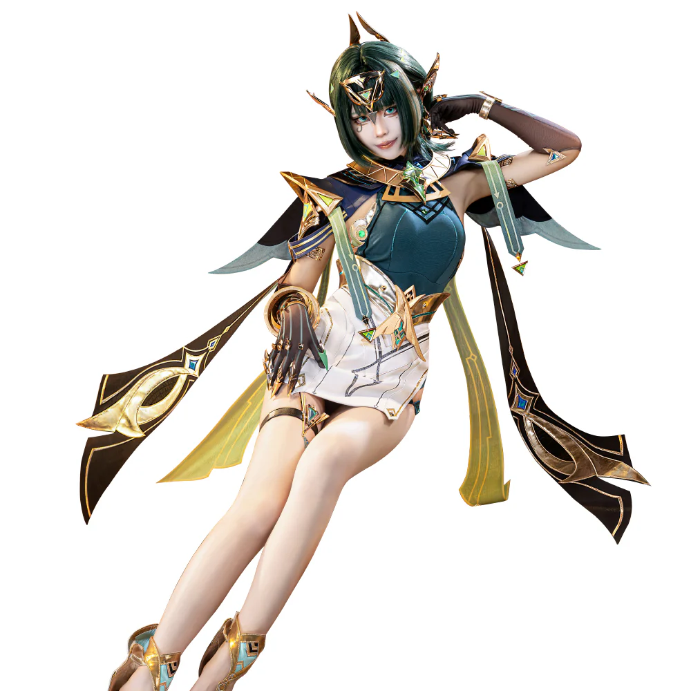 【Size S-3XL】DokiDoki-SR Game Genshin Impact Cosplay Nefer Costume Song of the Welkin Moon Nod Krai - Image 5