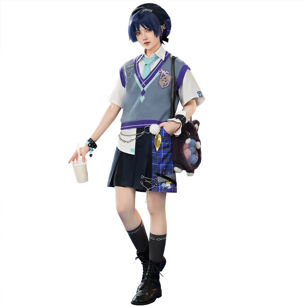 【Partially Ready For Ship】DokiDoki-SR Game Genshin Impact × MEGA COFFEE Cosplay Wanderer Costume Scaramouche - Image 5