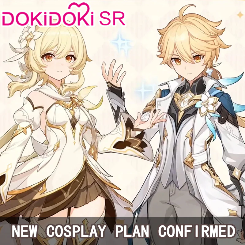【Lumine Ver Confirmed】$5 Deposit =10% OFF Coupon DokiDoki-SR Game Genshin Impact Traveler Lumine / Traveler Sora Cosplay Costume As Heaven and Earth Are Made Anew Ying / Aether Kong - Image 8