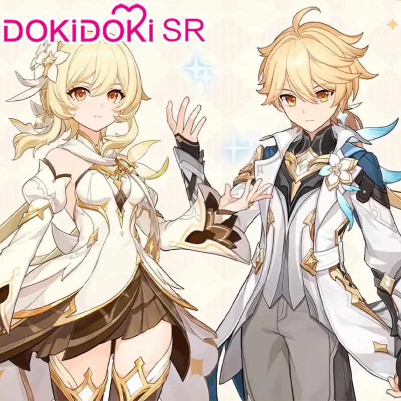 【Lumine Ver Confirmed】$5 Deposit =10% OFF Coupon DokiDoki-SR Game Genshin Impact Traveler Lumine / Traveler Sora Cosplay Costume As Heaven and Earth Are Made Anew Ying / Aether Kong - Image 9