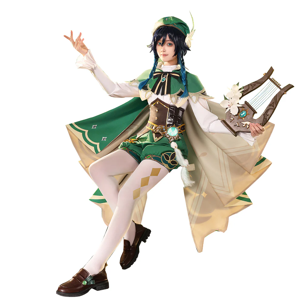 【Size S-2XL】DokiDoki-SR Game Genshin Impact Cosplay Venti Costume - Image 6