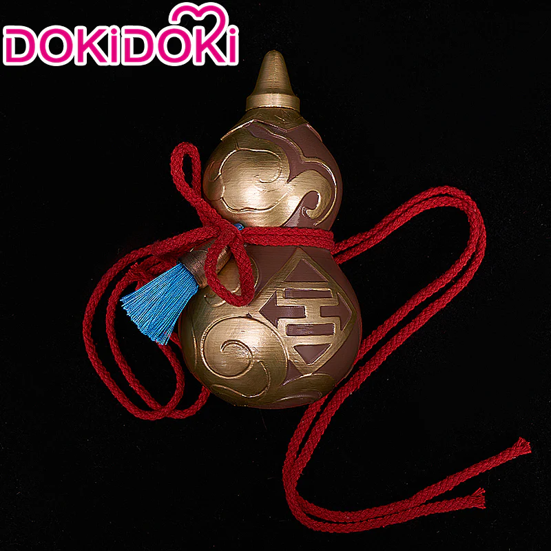 【Ready For Ship】DokiDoki Game Honkai: Star Rail Cosplay Bailu Wig/ Horn/Necklace/Hair Accessories  Long Straight Purple Hair - Image 9