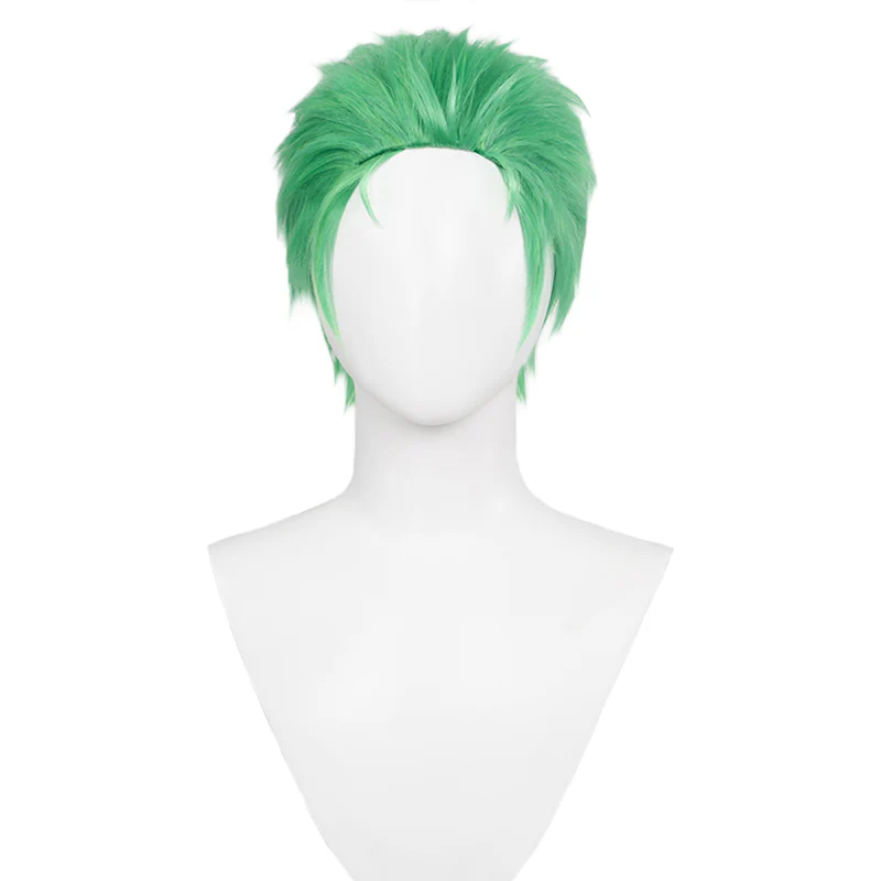 【Ready For Ship】【Front Lace】DokiDoki Anime Cosplay Wig Men Green Short / Earring - Image 5
