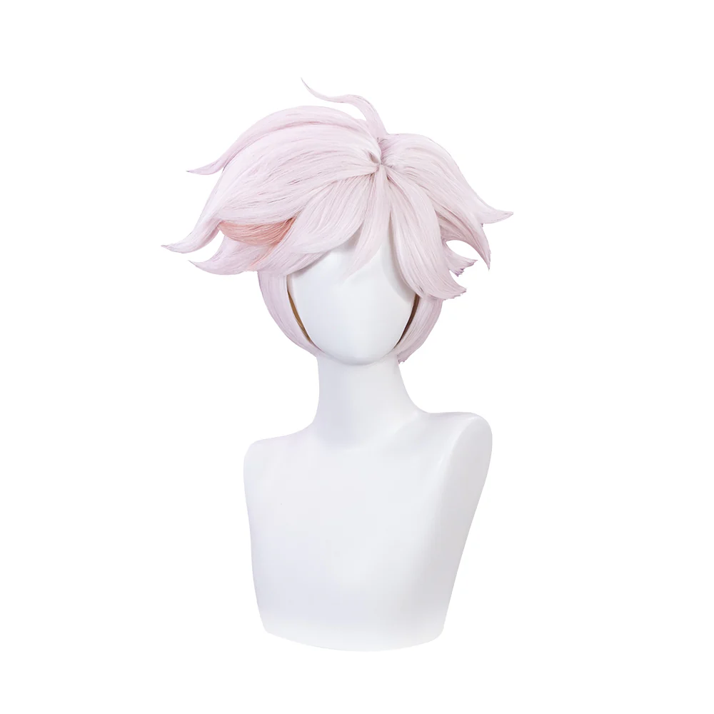 【US LOCAL SHIPPING 】DokiDoki Anime Hell Hotel Cosplay Wig Pink Short Pre Crimped - Image 6