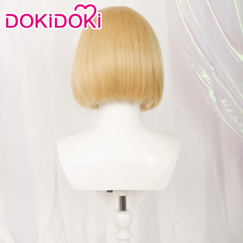 【Ready For Ship】DokiDoki Game Tsukihime Cosplay Wig Arcueid Brunestud Women Short Golden - Image 4