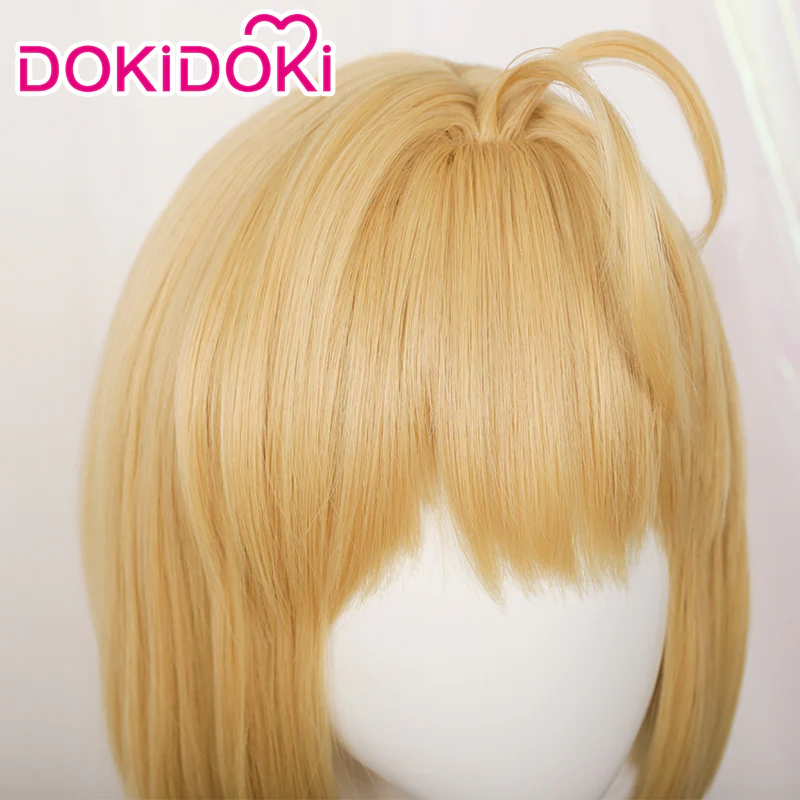 【Ready For Ship】DokiDoki Game Tsukihime Cosplay Wig Arcueid Brunestud Women Short Golden - Image 5