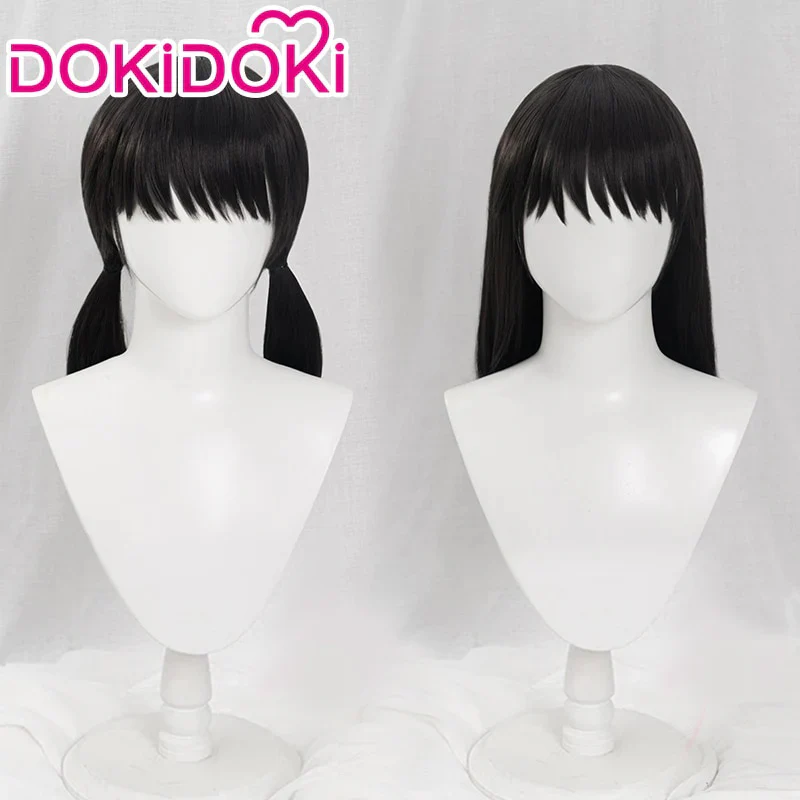 【Shorter Ver. Ready For Ship】Dokidoki Mange Anime Cosplay Long Black Wig Halloween