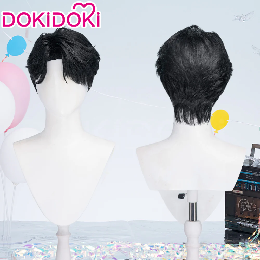 【US/EU LOCAL SHIPPING 】DokiDoki Movie Anime Cosplay Men Wig Short Black Hair - Image 2