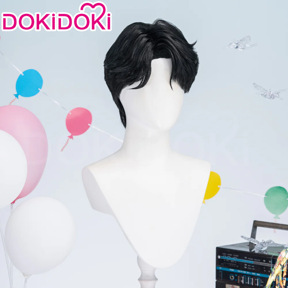 【US/EU LOCAL SHIPPING 】DokiDoki Movie Anime Cosplay Men Wig Short Black Hair - Image 4