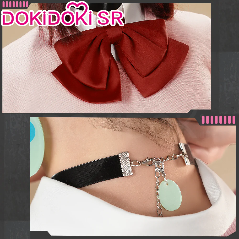 【Ready For Ship】Dokidoki-SR Anime DDD Cosplay Pink Uniform Costume Female - Image 4