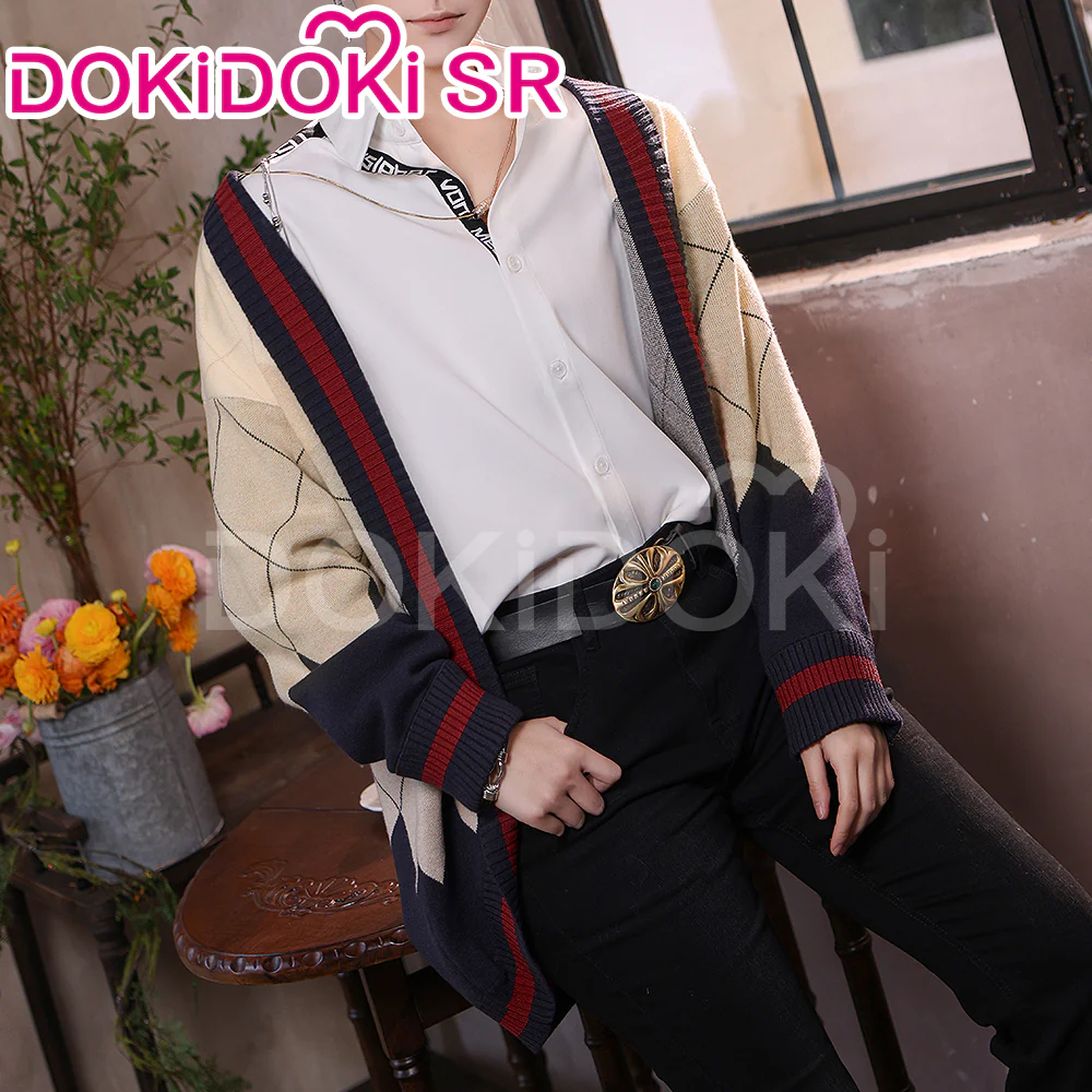 【Partially Ready For Ship】DokiDoki-SR Game Love and Deepspace Cosplay Rafayel Costume Sweater Asymmetrical Romance Casual Wear - Image 3