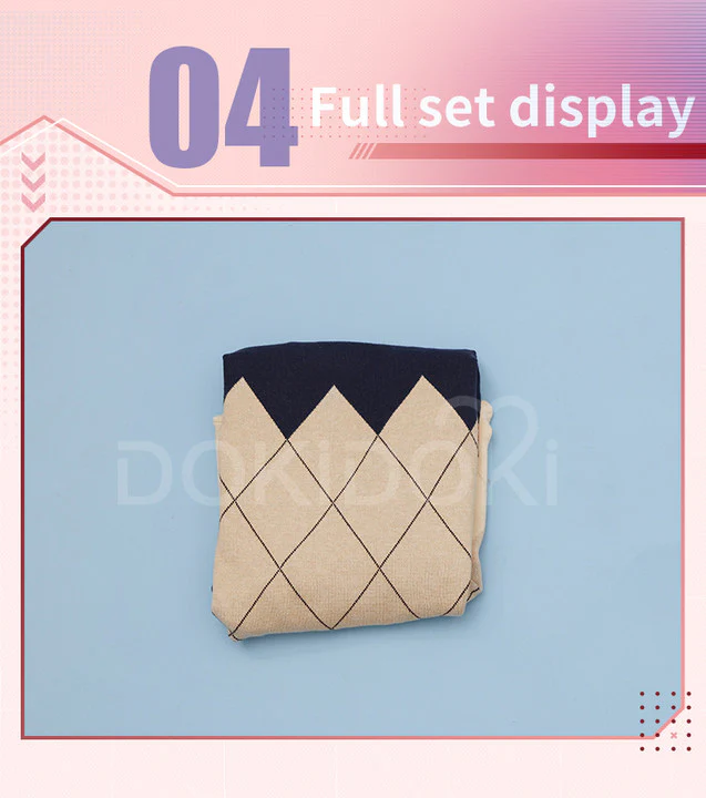 【Partially Ready For Ship】DokiDoki-SR Game Love and Deepspace Cosplay Rafayel Costume Sweater Asymmetrical Romance Casual Wear - Image 7