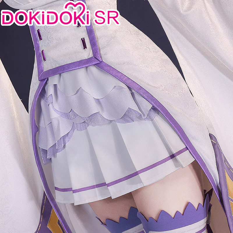 【Partially Ready For Ship】DokiDoki-SR Anime Cosplay Costume Women Purple Fantasy Dress - Image 5