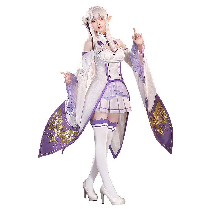 【Partially Ready For Ship】DokiDoki-SR Anime Cosplay Costume Women Purple Fantasy Dress - Image 6
