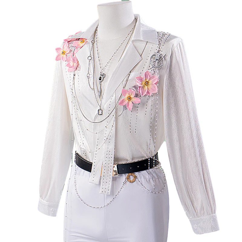 【In Stock】【Size M-3XL】 DokiDoki-N Game Love And Deepspace Cosplay Sylus / Xavier / Zayne / Rafayel  / Caleb Costume Spring and Flowers Tops Only - Image 11