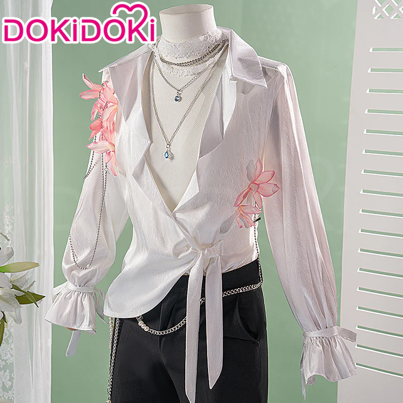 【In Stock】【Size M-3XL】 DokiDoki-N Game Love And Deepspace Cosplay Sylus / Xavier / Zayne / Rafayel  / Caleb Costume Spring and Flowers Tops Only - Image 2