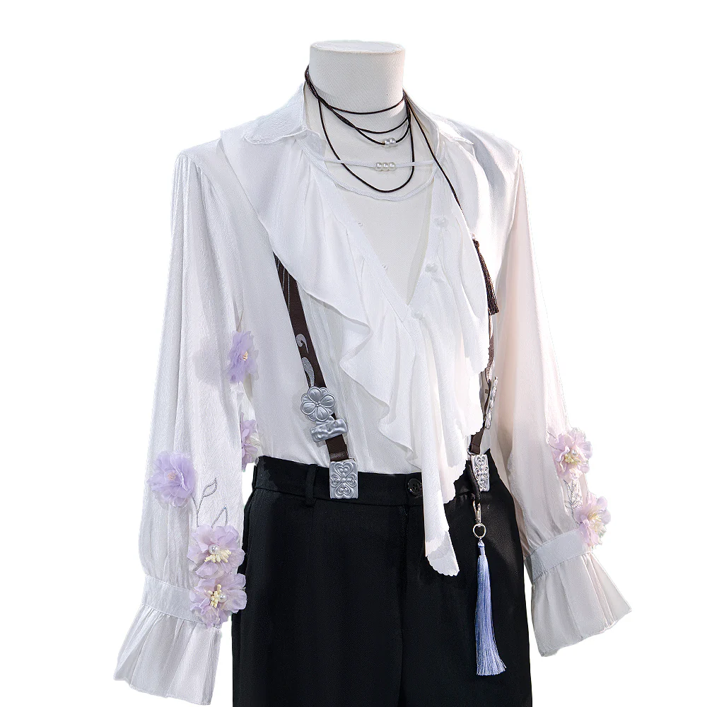 【In Stock】【Size M-3XL】 DokiDoki-N Game Love And Deepspace Cosplay Sylus / Xavier / Zayne / Rafayel  / Caleb Costume Spring and Flowers Tops Only - Image 22