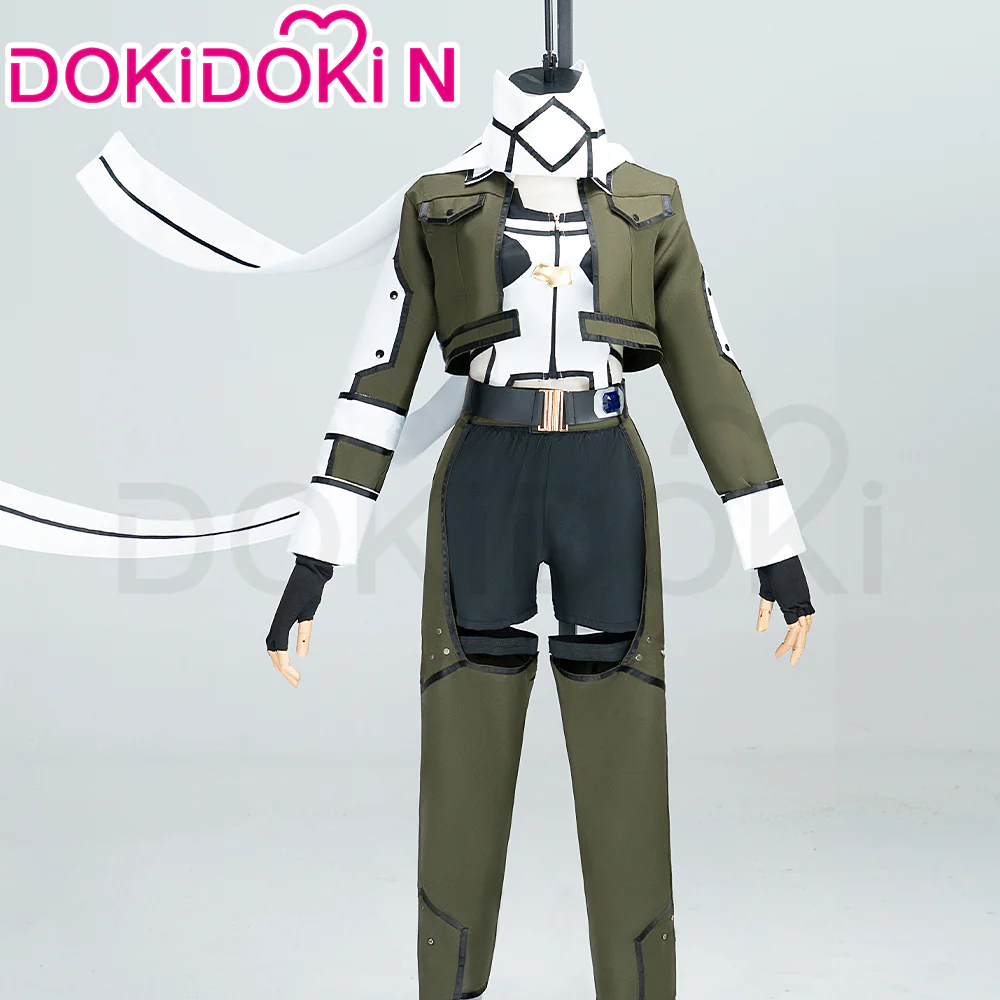 【Size S-2XL】DokiDoki-N Anime Sword Art Online Cosplay Asada Shino Costume SAO Sinon