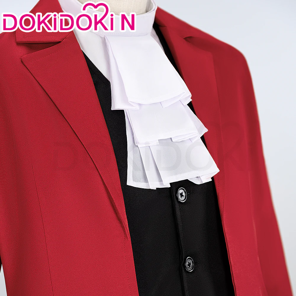 【Size S-2XL】DokiDoki-N Game Ace Attorney Cosplay Miles Edgeworth Costume - Image 4