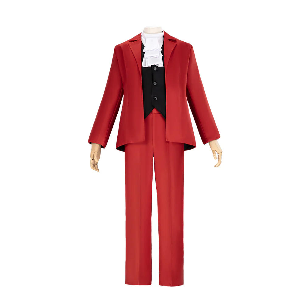【Size S-2XL】DokiDoki-N Game Ace Attorney Cosplay Miles Edgeworth Costume - Image 5